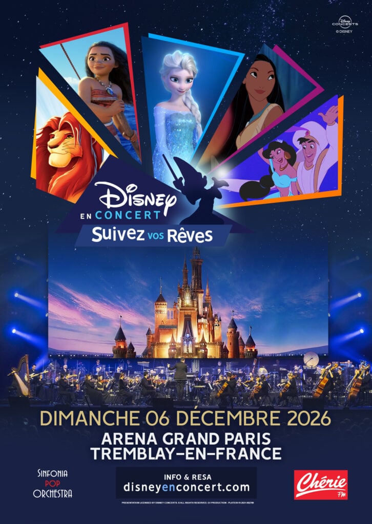 Affiche Disney en Concert en concert à l’Arena Grand Paris
