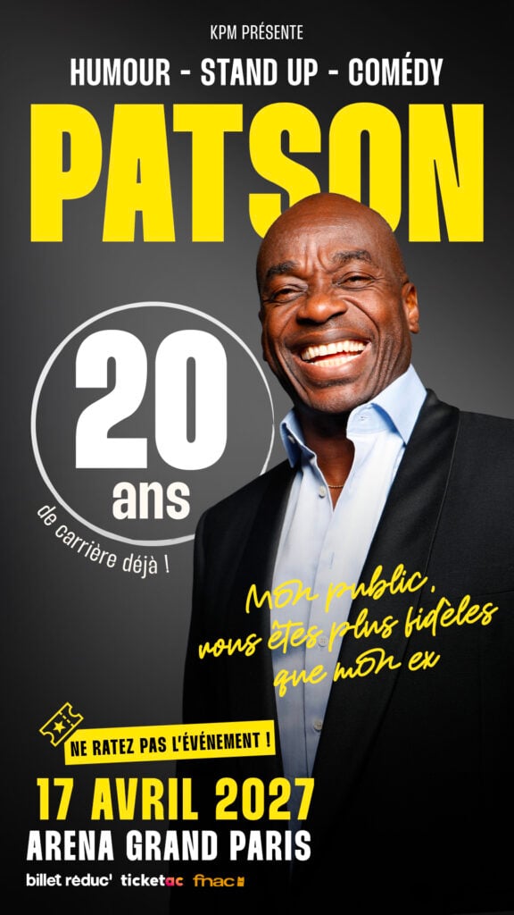 Affiche Patson en concert à l’Arena Grand Paris